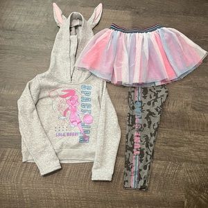 Space Jam Toddler Girl Outfit (5T), 3 Pc